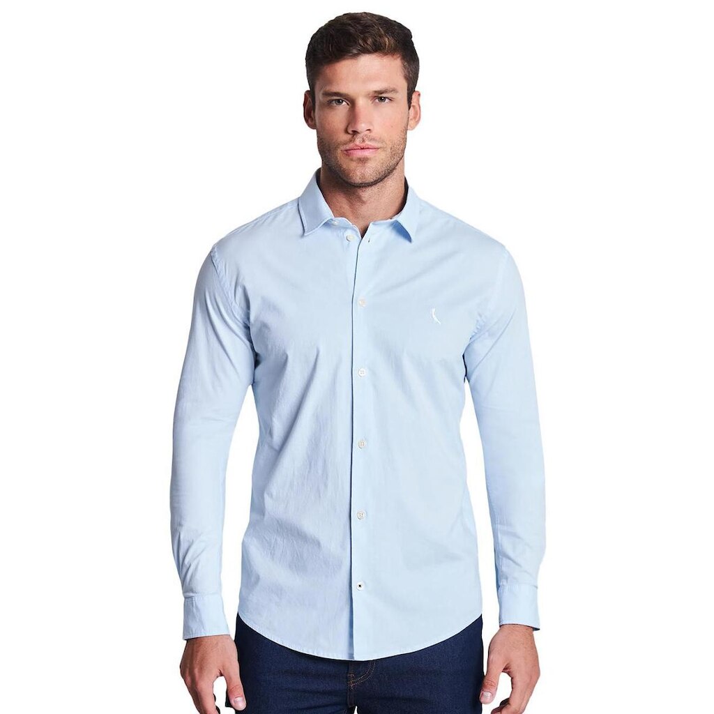 Camisa Reserva Masculina Nova Paraty Azul Celeste