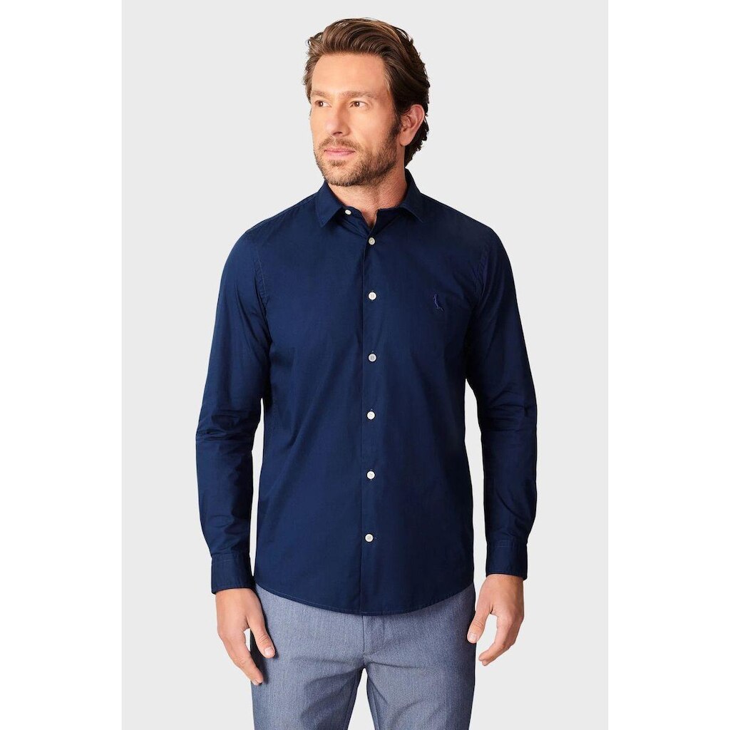 Camisa Reserva Masculina Regular Tricoline Leve
