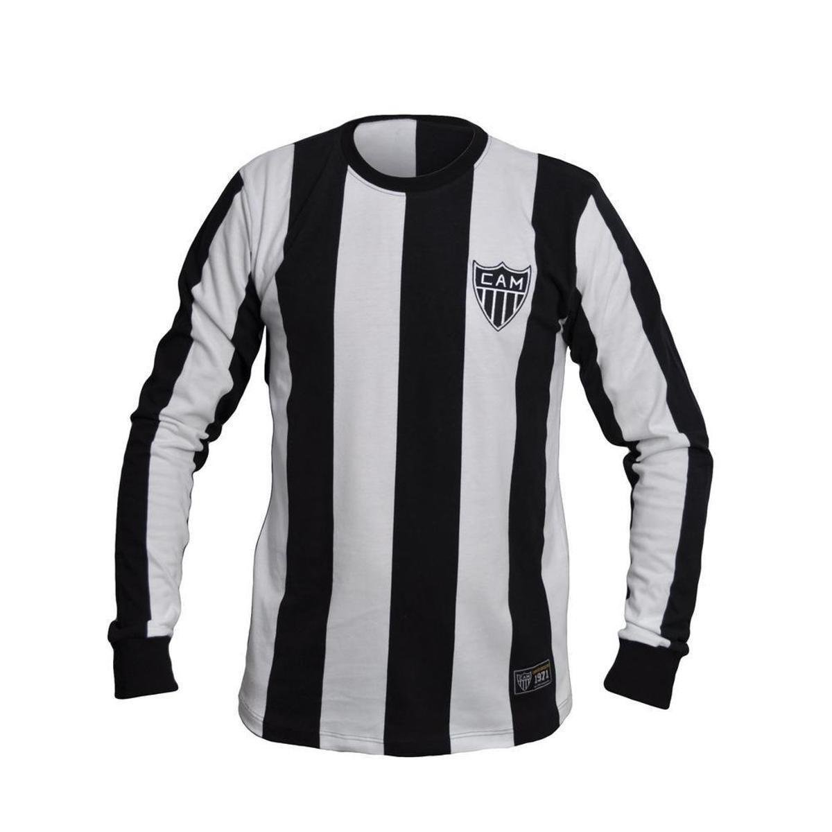 Camisa Retrô Atlético Mineiro 1971 Manga Longa Menor preço em Camisa Retrô Atlético Mineiro 1971 Manga Longa