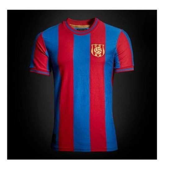 CAMISA RETRÔ BARCELONA BLAUGRANA - Azul+Vermelho Menor preço em CAMISA RETRÔ BARCELONA BLAUGRANA - Azul+Vermelho