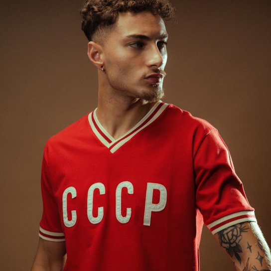 Camisa Retrô Gol Seleção CCCP Edição Limitada Masculina - Vermelho Menor preço em Camisa Retrô Gol Seleção CCCP Edição Limitada Masculina - Vermelho