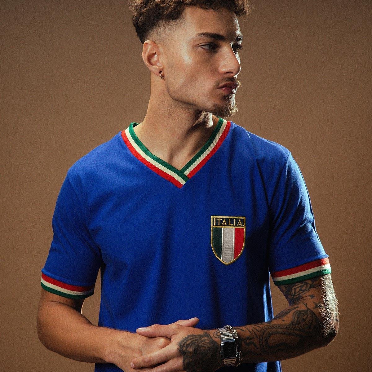 Camisa Retrô Gol Seleção Itália Edição Limitada Masculina Menor preço em Camisa Retrô Gol Seleção Itália Edição Limitada Masculina