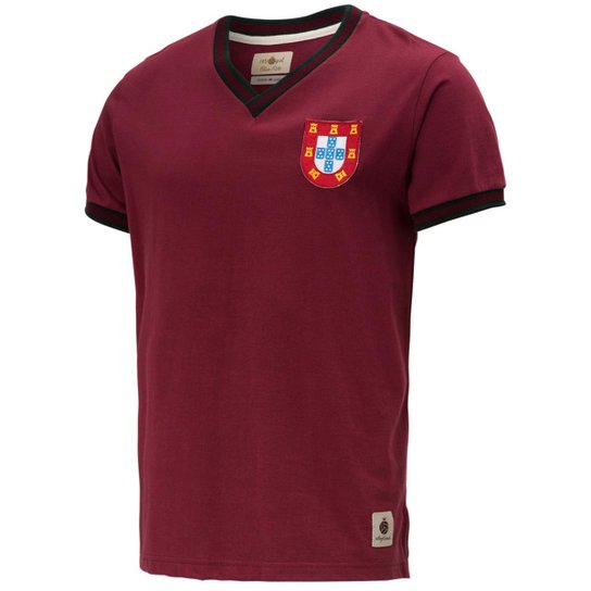 Camisa Retrô Gol Seleção Portugal Edição Limitada Masculina - Vinho Menor preço em Camisa Retrô Gol Seleção Portugal Edição Limitada Masculina - Vinho