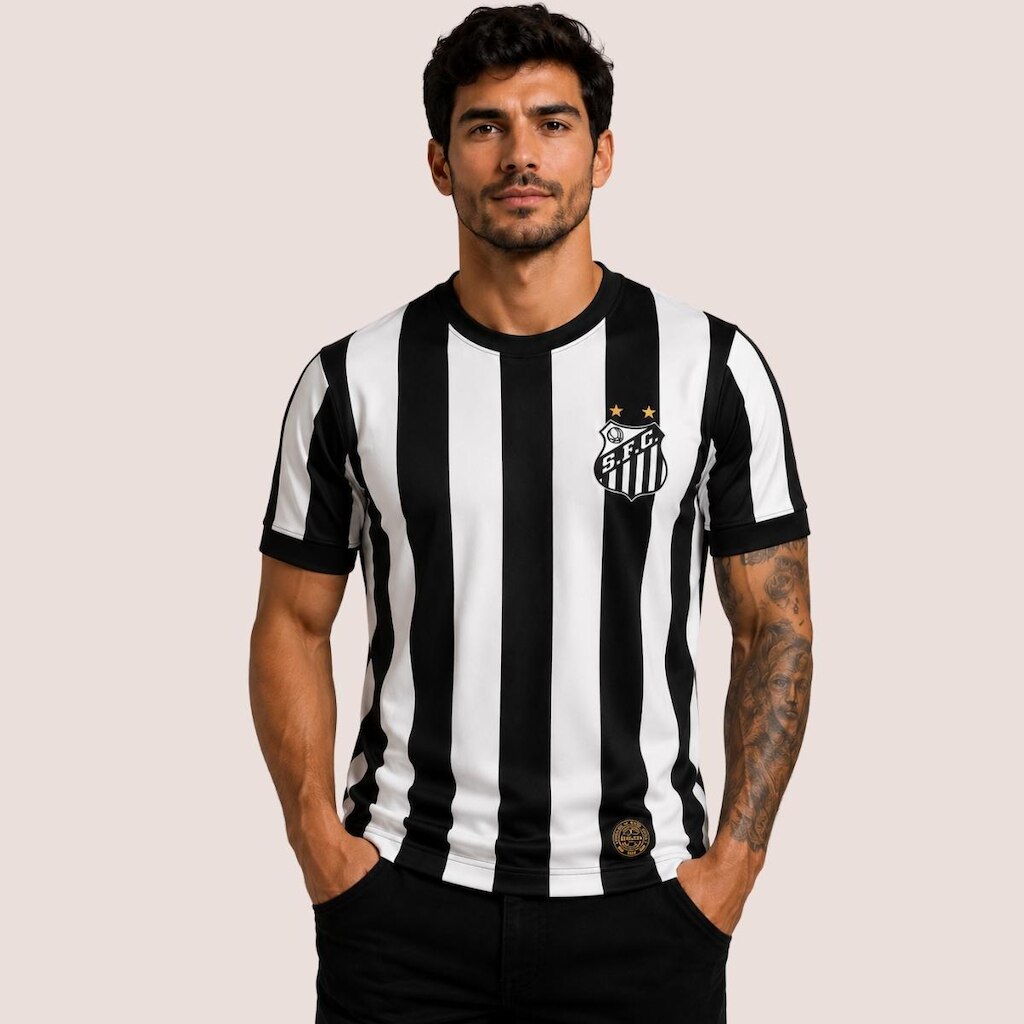 Camisa Retrô Santos Pelé 1974 Original Athleta