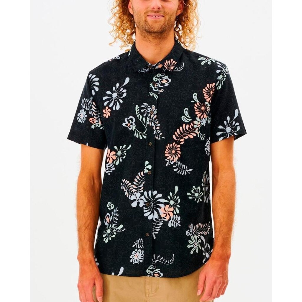 CAMISA RIP CURL SWC S/S SHIRT - WASHED BLACK - P