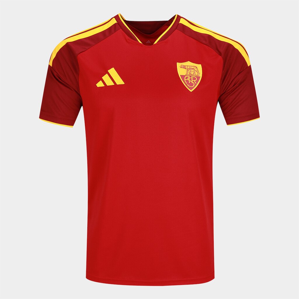 Camisa Roma Home 26/27 s/n Torcedor Adidas Masculina