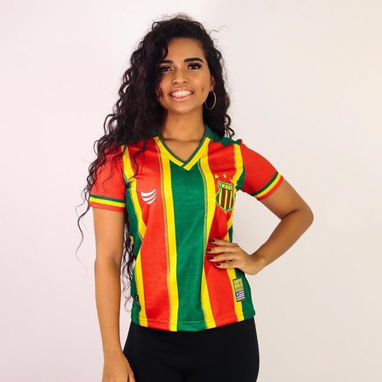 Camisa Sampaio Corrêa Jogo I 2021 Super Bolla Feminina - Vermelho Menor preço em Camisa Sampaio Corrêa Jogo I 2021 Super Bolla Feminina - Vermelho