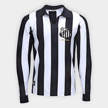 Camisa Santos 1963 Bi Mundial Manga Longa Masculina - Masculino