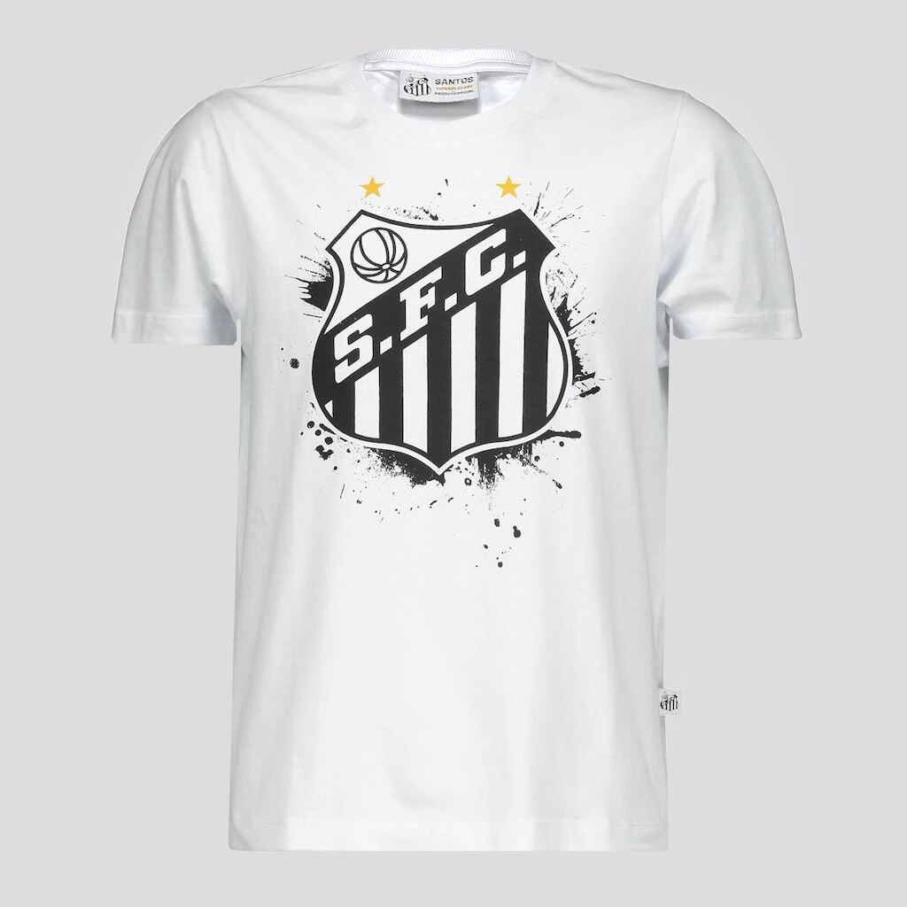 Camisa Santos Classic Praiano Juvenil Branca