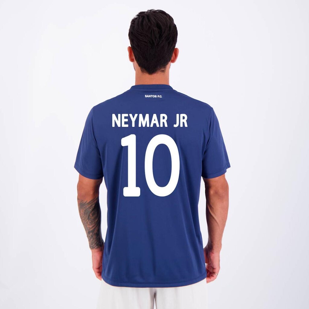 Camisa Santos Fulgor Marinho e Branca 10 Neymar Jr.