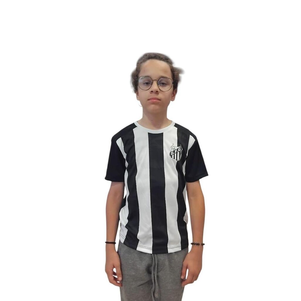 Camisa Santos Infantil Juvenil Matriz Licenciada Listrada