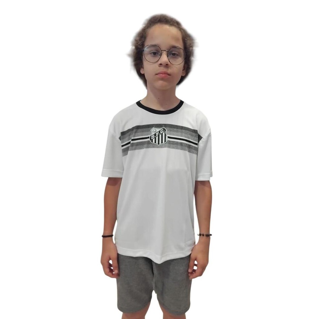 Camisa Santos Infantil Juvenil Ritual Licenciada Branca