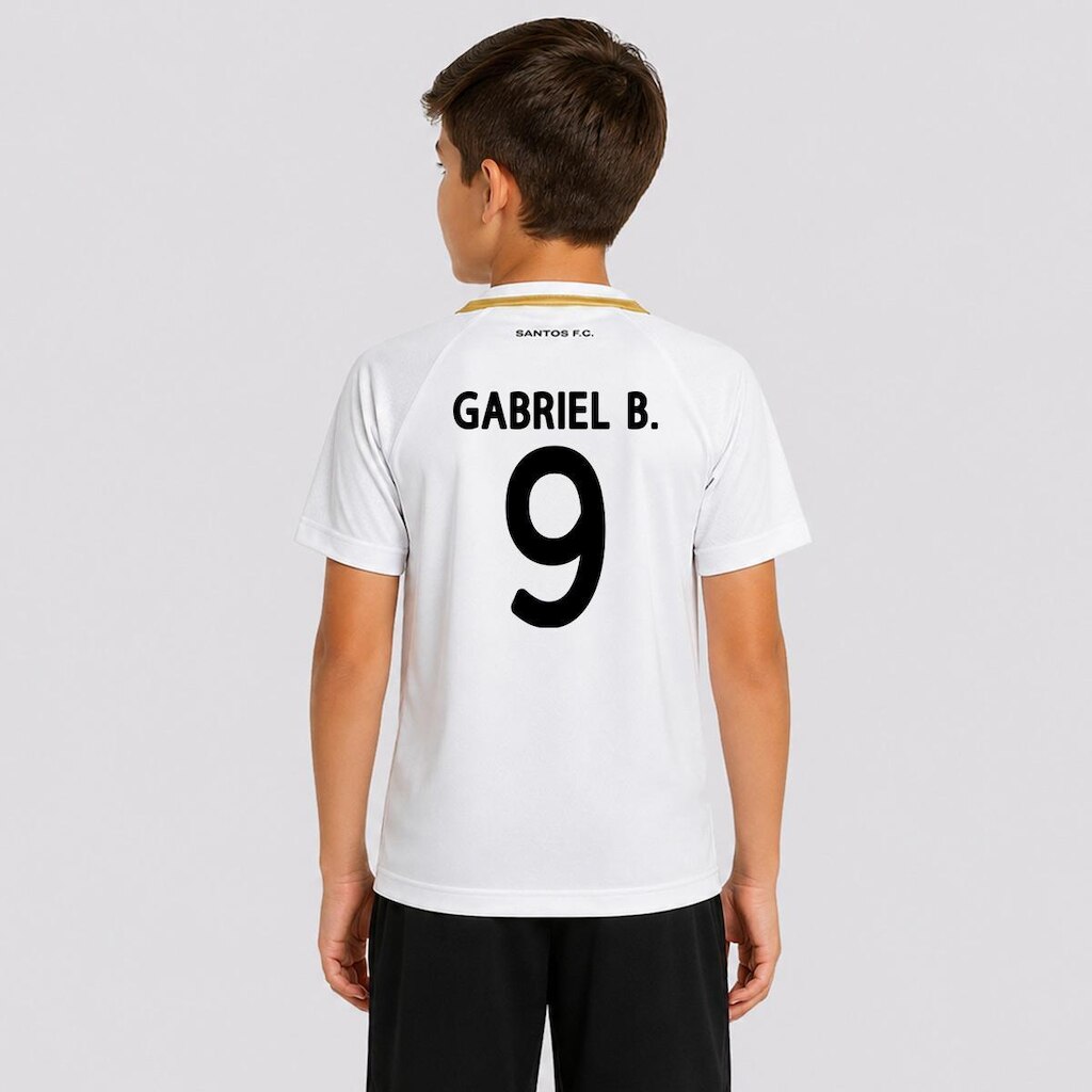 Camisa Santos Manto 9 Gabriel B Infantil