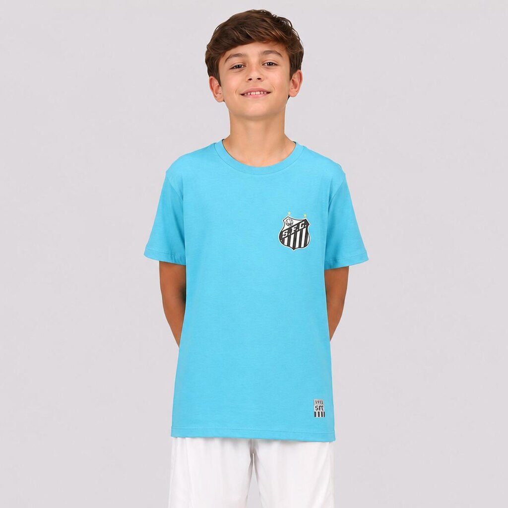 Camisa Santos Mar de Glórias Juvenil Azul