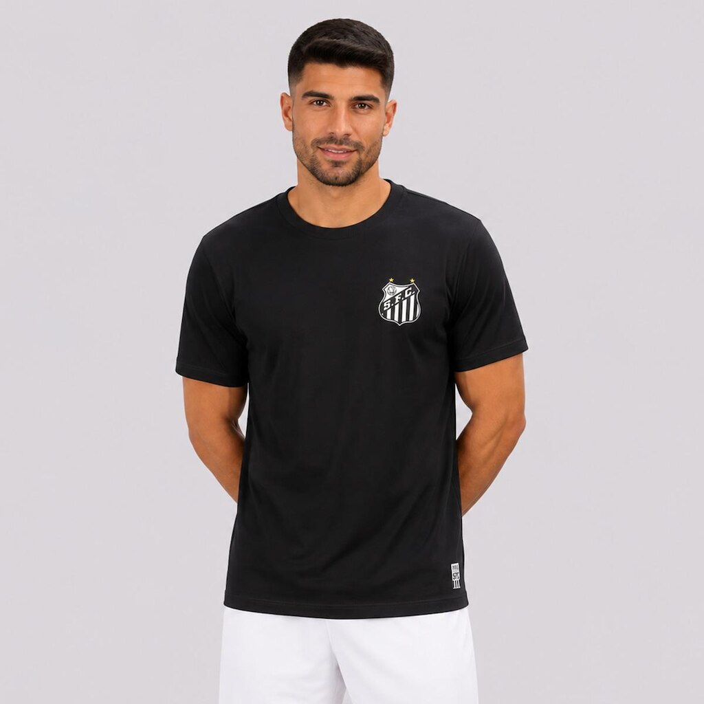 Camisa Santos Mar de Glórias Preta