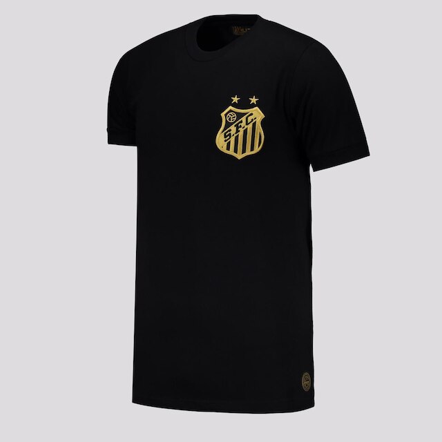 Camisa Santos Mil Gols Pelé Preta
