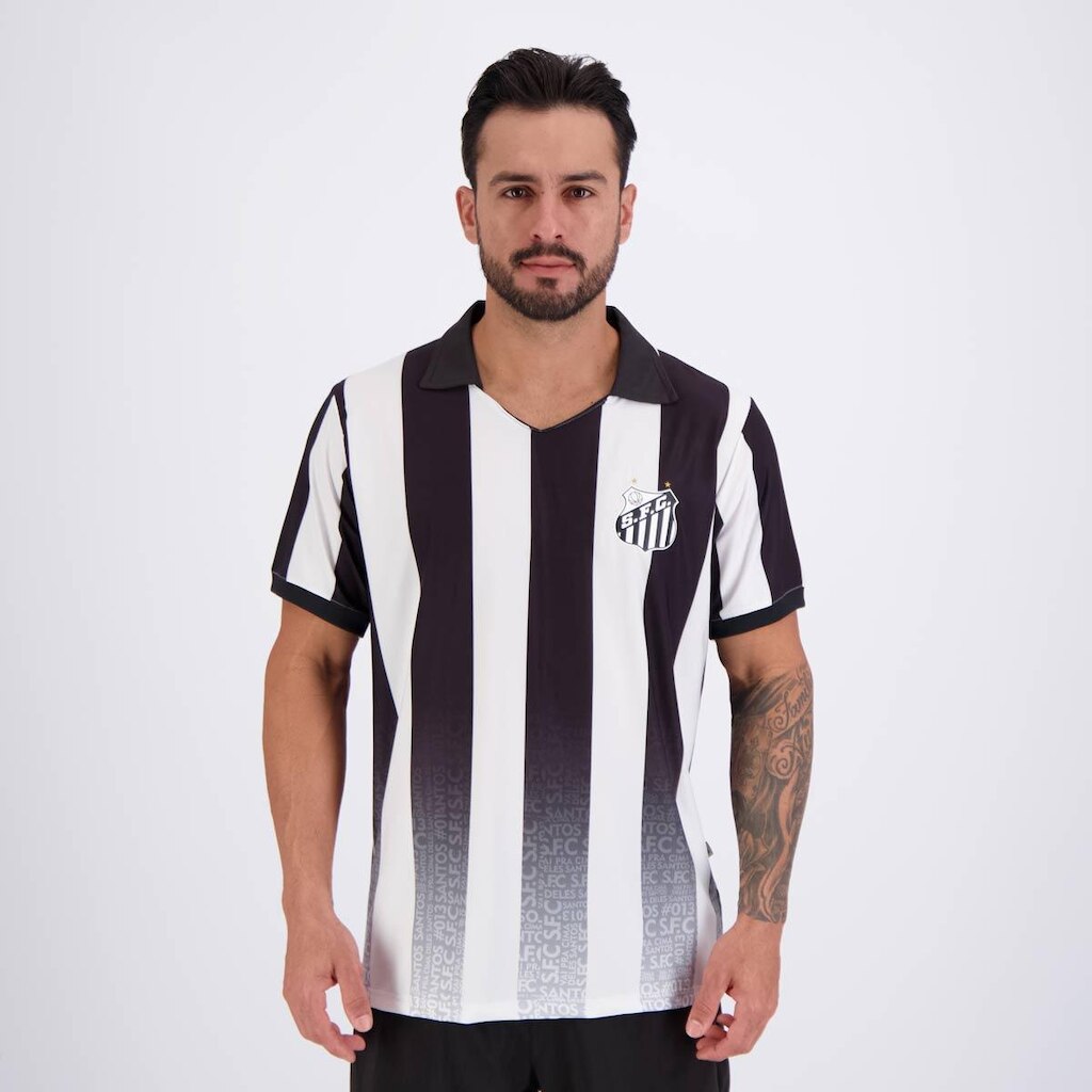 Camisa Santos N°10 Listrada