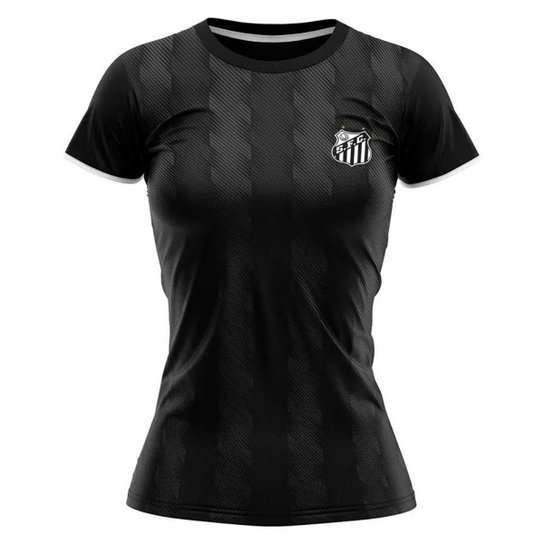 Camisa Santos Native Feminina - Preto Menor preço em Camisa Santos Native Feminina - Preto