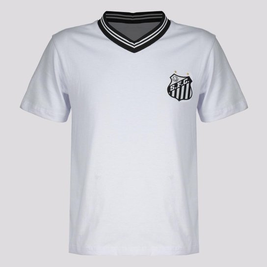 Camisa Santos New Ship Infantil Branca - Branco Menor preço em Camisa Santos New Ship Infantil Branca - Branco