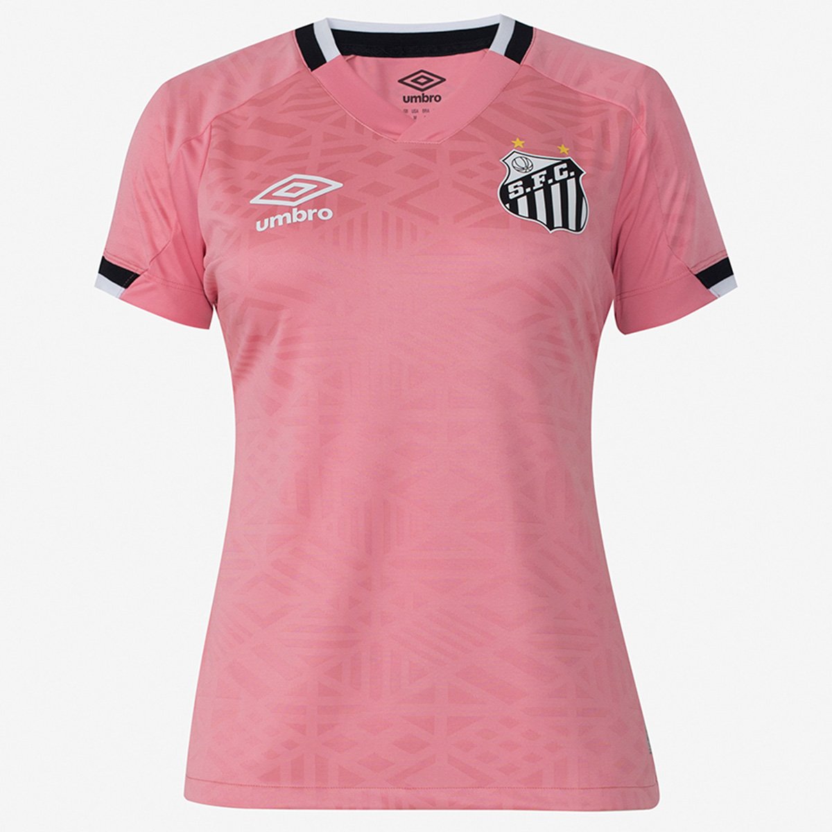 Camisa Santos Outubro Rosa 22/23 s/n° Torcedor Umbro Feminina Menor preço em Camisa Santos Outubro Rosa 22/23 s/n° Torcedor Umbro Feminina