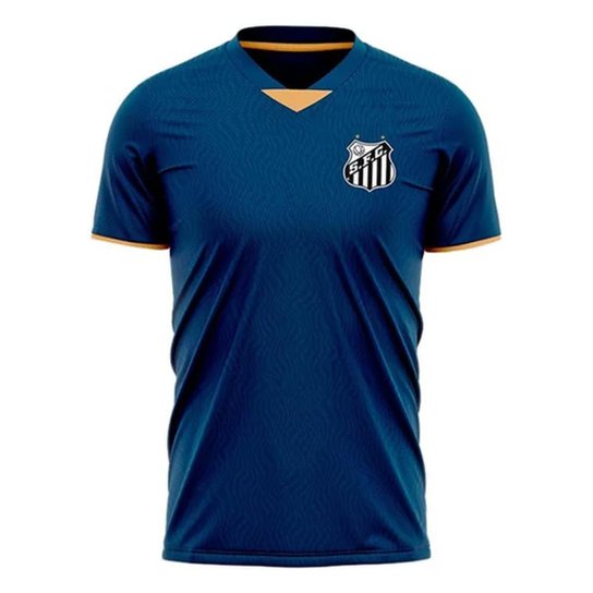 Camisa Santos Roleplay Oficial Santos FC - Azul Menor preço em Camisa Santos Roleplay Oficial Santos FC - Azul