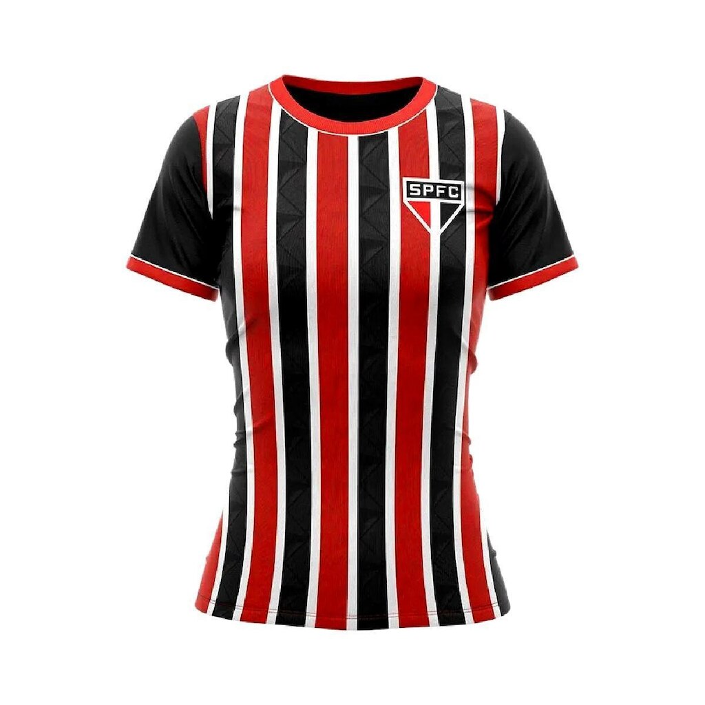 Camisa São Paulo Baby Look Classmate - Feminina