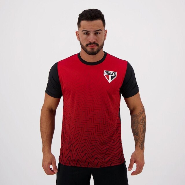Camisa São Paulo Bryan - Vermelho Menor preço em Camisa São Paulo Bryan - Vermelho