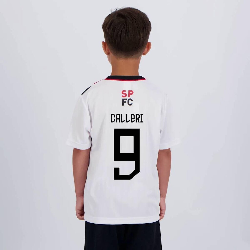 Camisa São Paulo Calleri 9 Amago Infantil