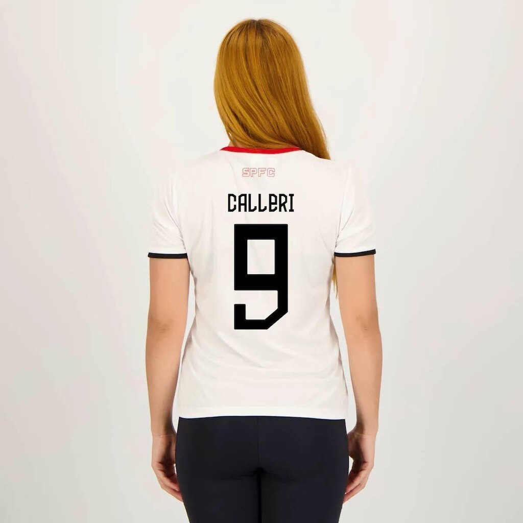 Camisa São Paulo Calleri 9 Stencil Feminina