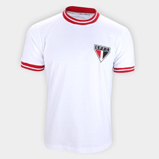 Camisa São Paulo Classic RetrôMania Masculina - Branco Menor preço em Camisa São Paulo Classic RetrôMania Masculina - Branco