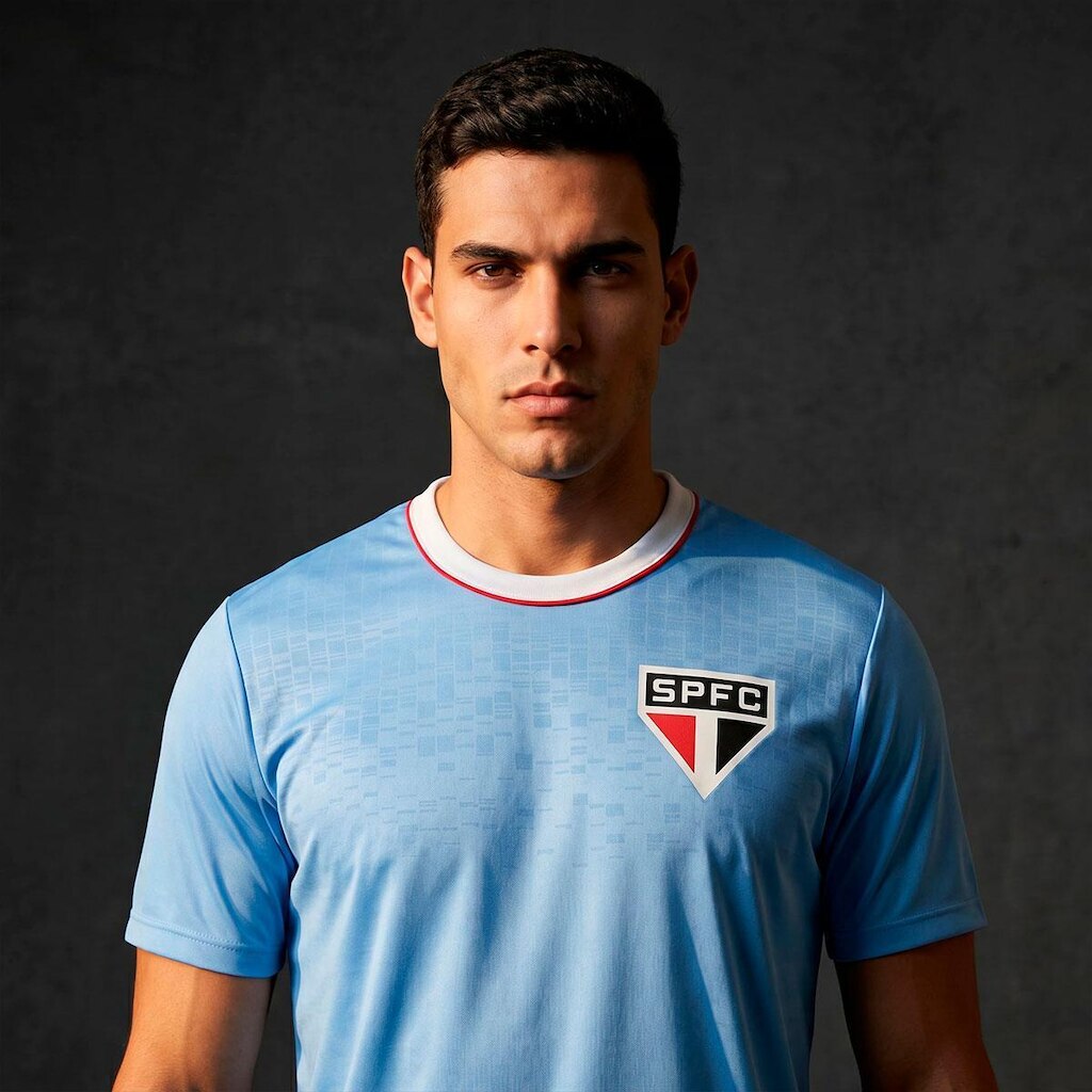 Camisa São Paulo Dry Uruguai Azul Celeste Masculina