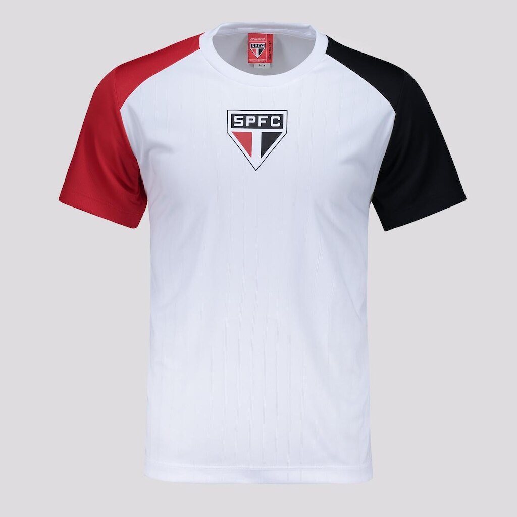 Camisa São Paulo Entrelaço Infantil Branca