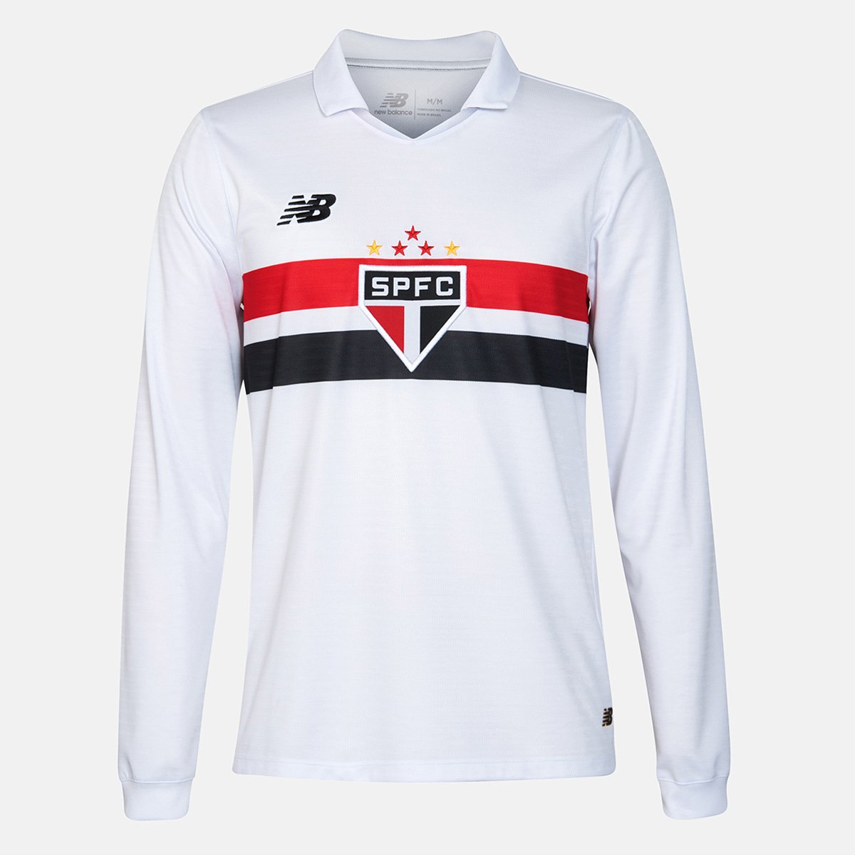 Camisa São Paulo I 24/25 s/n° Torcedor New Balance Manga Longa Masculina Menor preço em Camisa São Paulo I 24/25 s/n° Torcedor New Balance Manga Longa Masculina
