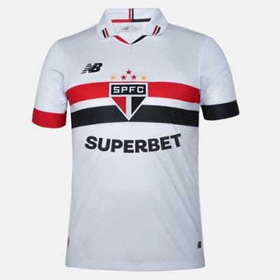 Camisa São Paulo I 24/25 s/n° Torcedor New Balance Masculina - Masculino