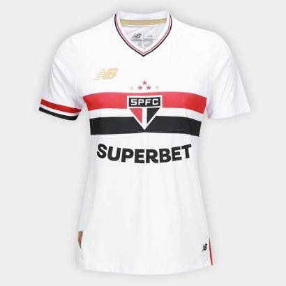Camisa São Paulo I 25/26 Torcedor New Balance Feminina - Feminino