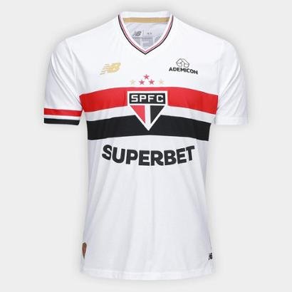 Camisa São Paulo I 25/26 Torcedor New Balance Masculina - Masculino