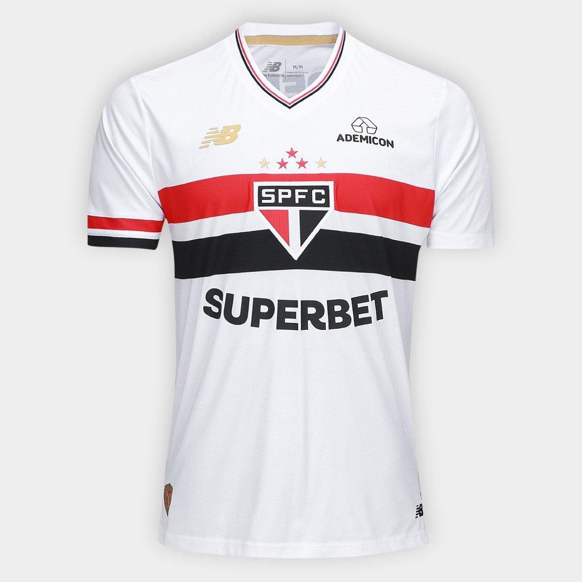 Camisa São Paulo I 25/26 Torcedor New Balance Masculina Menor preço em Camisa São Paulo I 25/26 Torcedor New Balance Masculina