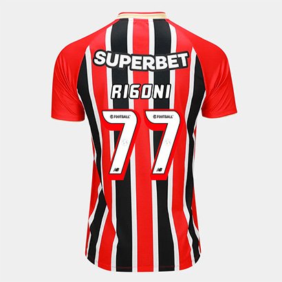 Camisa São Paulo II 25/26 Rigoni Nº 77 Torcedor New Balance Masculina - Masculino