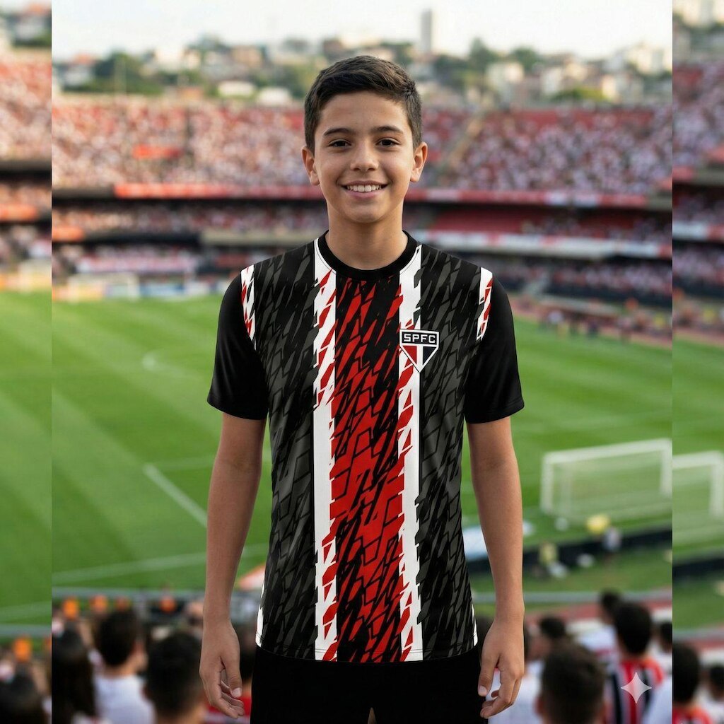 Camisa São Paulo Infantil Force 2026 SPFC Oficial