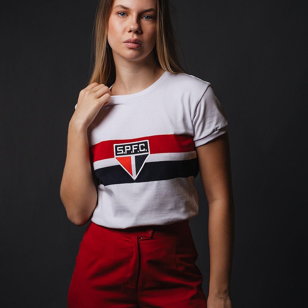 Camisa São Paulo Retrô 1970 Feminina