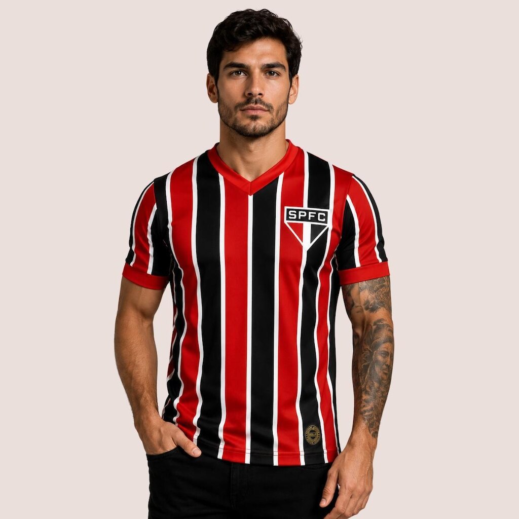 Camisa São Paulo Retrô 1977/80 Athleta Nº 10