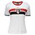 Camisa São Paulo Stencil Feminina - Branco