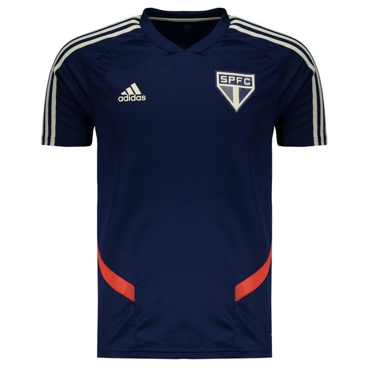 Camisa São Paulo Treino 2019 Adidas Masculina Azul Netshoes