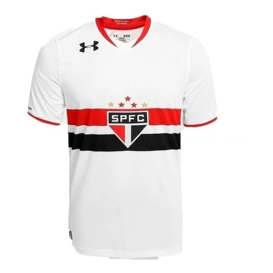 CAMISA SÃO PAULO UNDER ARMOUR TORCEDOR - Branco Menor preço em CAMISA SÃO PAULO UNDER ARMOUR TORCEDOR - Branco