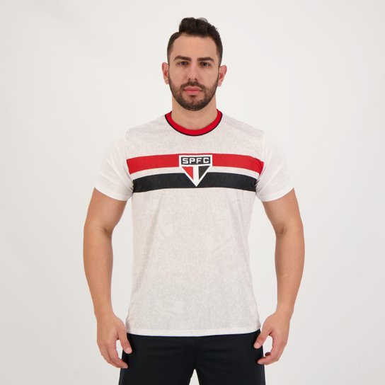 Camisa São Paulo Vivid Branca - Branco Menor preço em Camisa São Paulo Vivid Branca - Branco