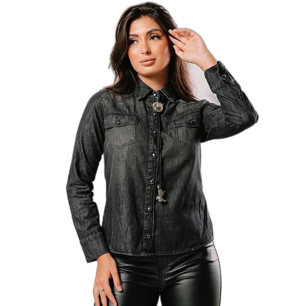 CAMISA SARJA MASCULINA BÁSICA 23638