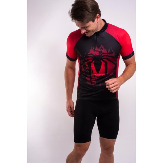 Camisa Scape Homem Aranha Black Masculina - Preto+Vermelho Menor preço em Camisa Scape Homem Aranha Black Masculina - Preto+Vermelho