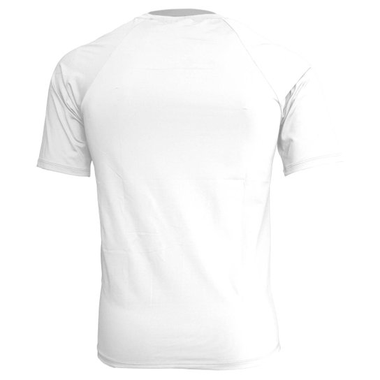 Camisa Segunda Pele Manga Curta em Poliamida C/ Elastano UV - Branco