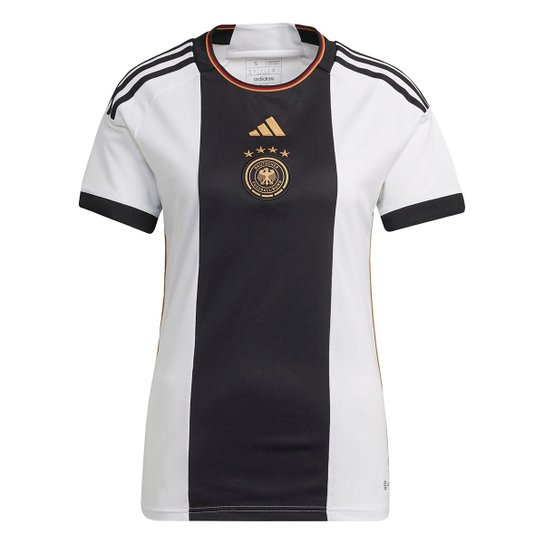 Camisa Seleção Alemanha Home 22/23 s/n° Torcedor Adidas Feminina - Branco é ruim? Camisa Seleção Alemanha Home 22/23 s/n° Torcedor Adidas Feminina - Branco é boa?