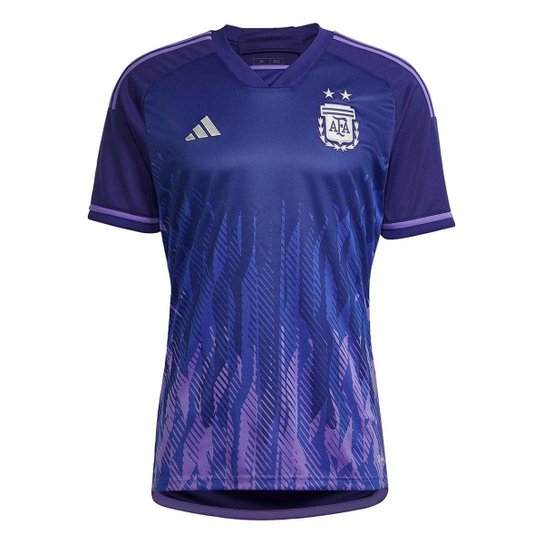 Camisa Seleção Argentina Away II 22/23 Azul/Roxo - Azul Menor preço em Camisa Seleção Argentina Away II 22/23 Azul/Roxo - Azul